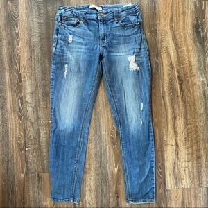 Eunina Ava Low Rise Zipper Skinny Ankle Jeans Size 29